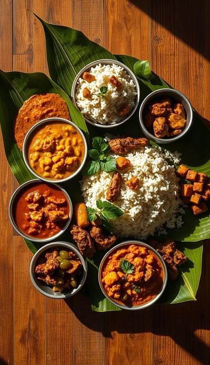 Traditional food platter